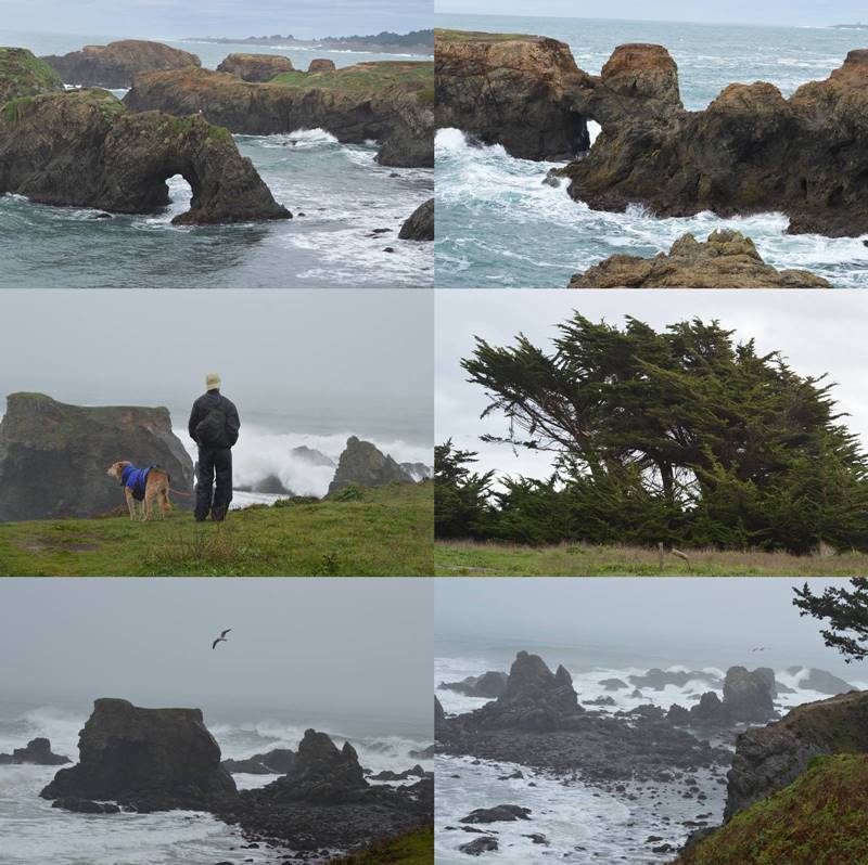 Photos of Mendocino, CA in stormy weather by Sharon Bamber